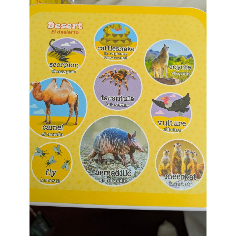 LeapFrog 100 Animals Book Bilingual English Spanish‎ Interactive Learning Toy - Picture 7 of 8